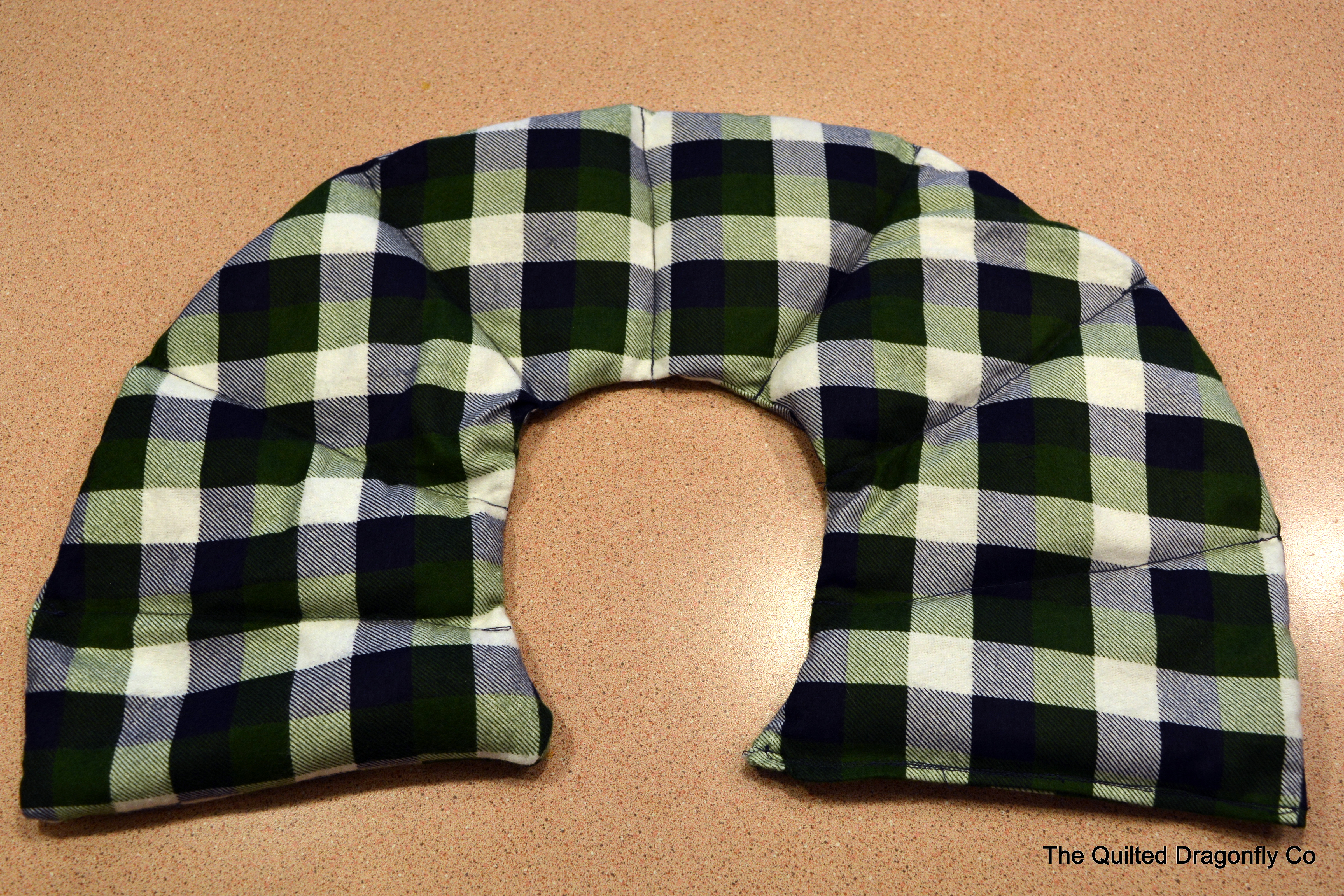 Green Plaid Neck Thermal