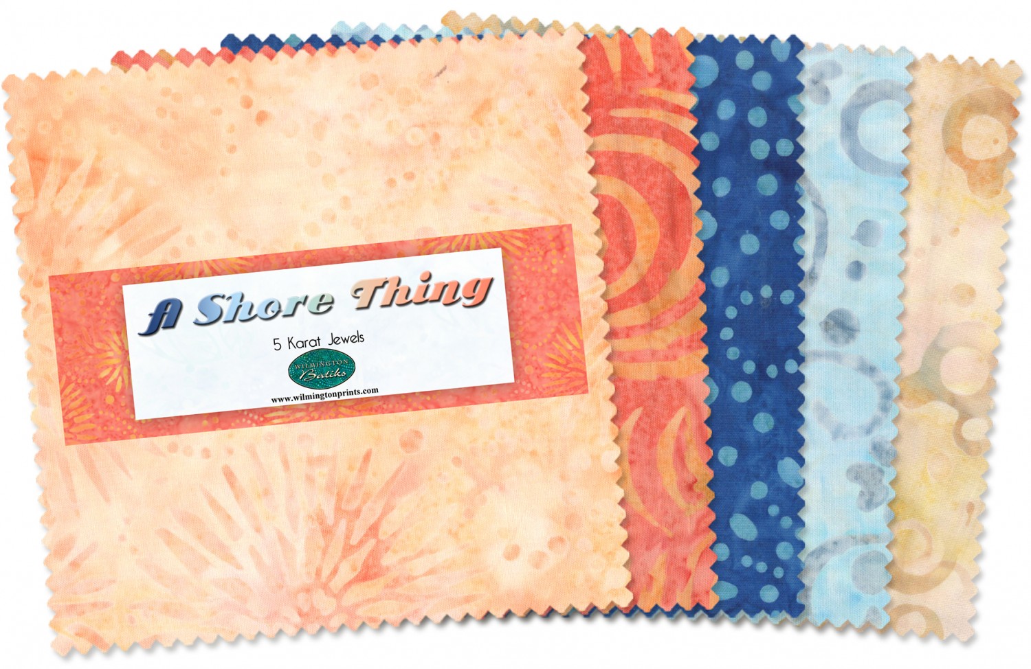 A Shore Thing Batik 5" Squares
